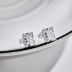 8A Radiant Cut Zirconia Stud Earring 40200357