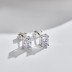 8A Radiant Cut Zirconia Stud Earring 40200357