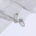 Unique Zirconia Chain Tassel Stud Earrings 40200360