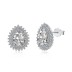 Vintage Teardrop Zirconia Stud Earrings 40200365