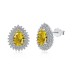 Vintage Teardrop Zirconia Stud Earrings 40200365