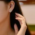 Cluster Teardrop Zirconia Party Stud Earrings 40200367