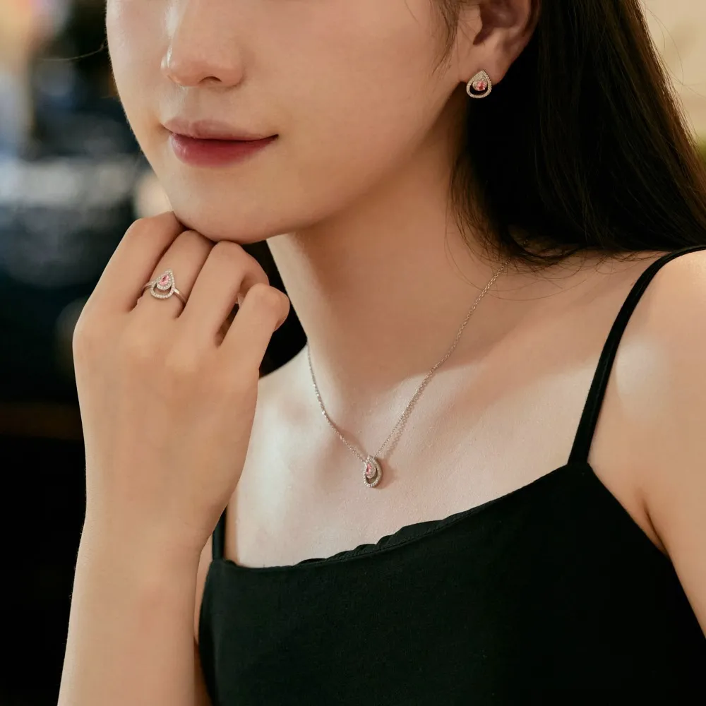 Elegant Teardrop Zirconia Party Stud Earrings 40200369 - image4