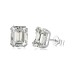 Minimalism 8A Asscher Cut Zirconia Stud Earrings 40200374