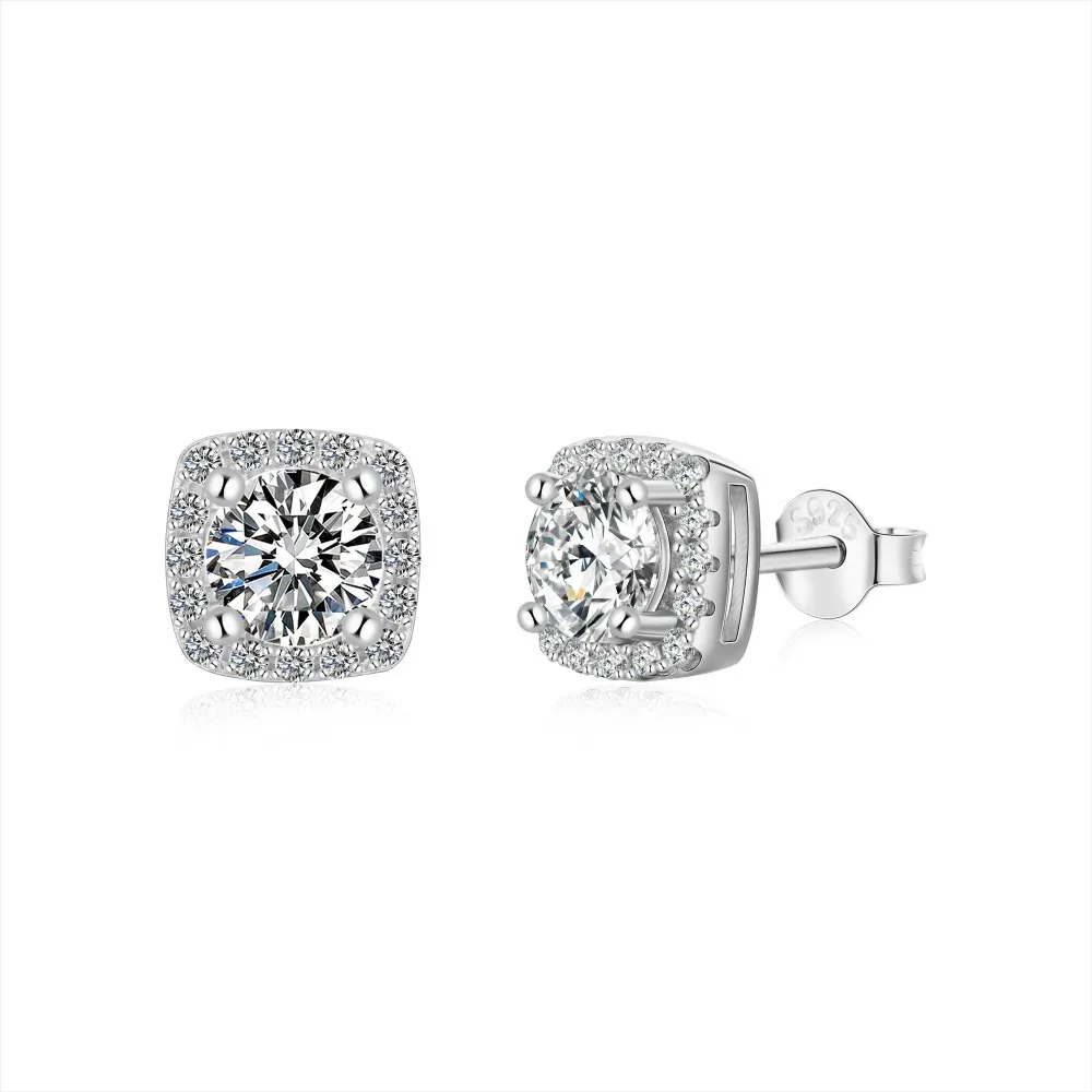 Minimalism 5A Zirconia Party Stud Earrings 40200375