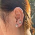 Minimalism 5A Zirconia Party Stud Earrings 40200375