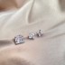 Minimalism 5A Square Zirconia Party Stud Earrings 40200376