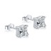 Minimalism 5A Square Zirconia Party Stud Earrings 40200376