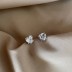 Sparkle 5A Heart Zirconia Party Stud Earrings 40200377