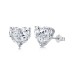 Sparkle 8A Heart Zirconia Wedding Party Stud Earrings 40200378