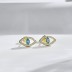 Evil Eye Blue Zirconia Stud Earrings 40200380