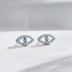 Evil Eye Blue Zirconia Stud Earrings 40200380