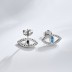 Evil Eye Blue Zirconia Stud Earrings 40200380