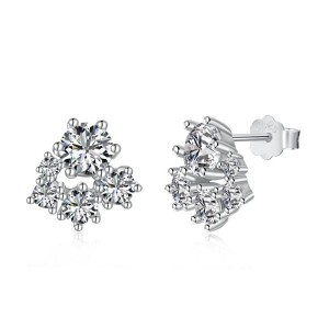 Sparkle Cluster Zirconia Party Stud Earrings 40200381