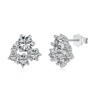 Sparkle Cluster Zirconia Party Stud Earrings 40200381