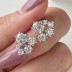 Sparkle Cluster Zirconia Party Stud Earrings 40200381
