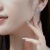 Sparkle Love Heart Zirconia Party Stud Earrings 40200382