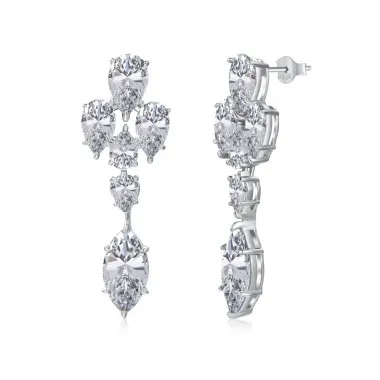 Sparkle Marquise Teardrop Zirconia Party Stud Earrings 40200384