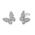 Luxury Full Zirconia Butterfly Party Stud Earrings 40200388