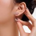 Asymmetric Teardrop Zirconia Party Stud Earrings 40200389