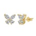 Sparkle Zirconia Butterfly Party Stud Earrings 40200392