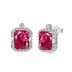 Vintage Rectangle Zirconia Stud Earring 40200393