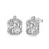 Vintage Rectangle Zirconia Stud Earring 40200393