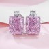 8A Rectangle Zirconia Party Stud Earring 40200395