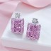 8A Rectangle Zirconia Party Stud Earring 40200395