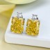 8A Rectangle Zirconia Party Stud Earring 40200395