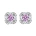 Shiny Square Zirconia Party Stud Earring 40200397