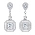 8A Square Zirconia Party Dangle Stud Earring 40200399