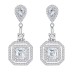 8A Square Zirconia Party Dangle Stud Earring 40200399