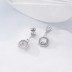 8A Square Zirconia Party Dangle Stud Earring 40200399