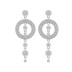 Shiny Geometric Circle Zirconia Party Stud Earring 40200400