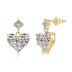 Sparkle Zirconia Heart Stud Earring 40200401