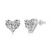 Zirconia Heart Stud Earring 40200405