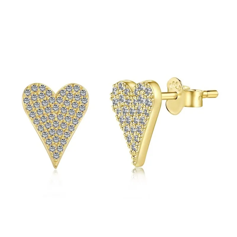 Shiny Zirconia Heart Stud Earring 40200407 Shiny Zirconia Heart Stud Earring 40200407