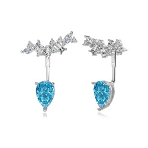 8A Zirconia Waterdrop Stud Earring 40200408