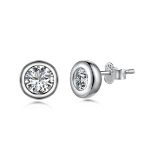 Sparkle Round Zirconia Stud Earring 40200413