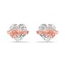 Bow Heart Zirconia Stud Earring 40200427