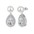 Pearl Waterdrop Zirconia Stud Earring 40200442
