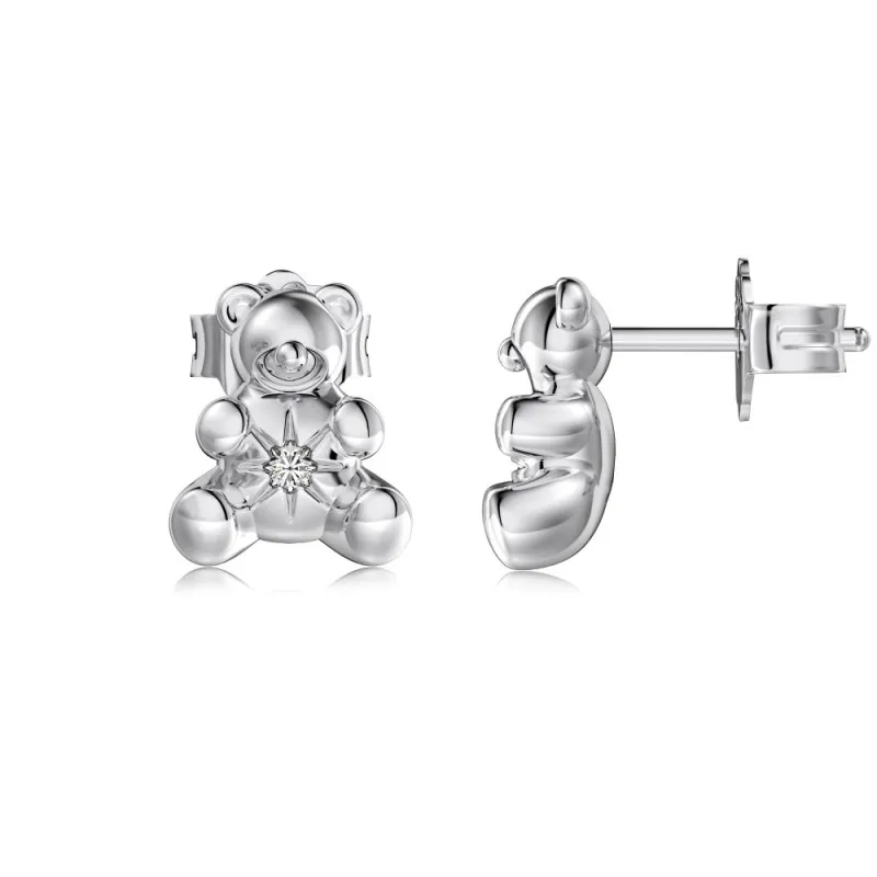 Lovely Bear Zirconia Stud Earring 40200446 Lovely Bear Zirconia Stud Earring 40200446