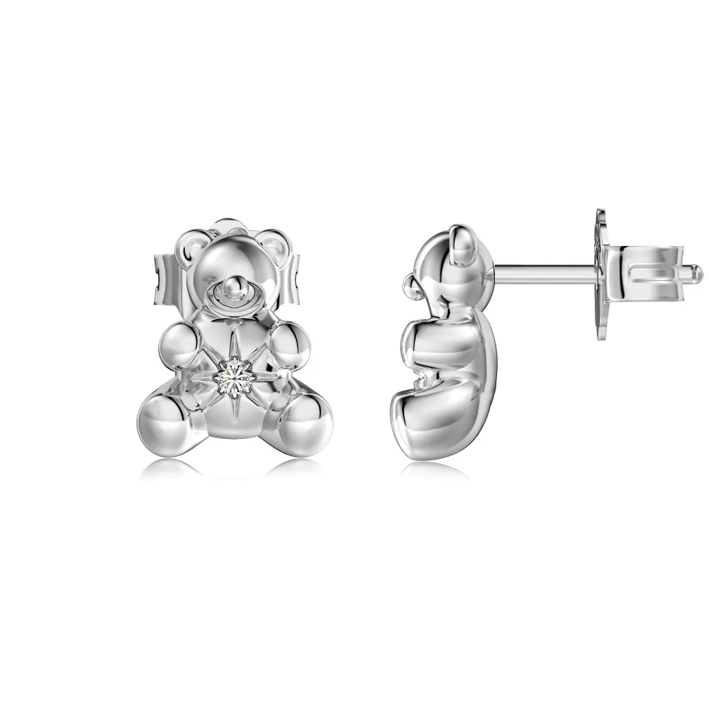 Lovely Bear Zirconia Stud Earring 40200446 Lovely Bear Zirconia Stud Earring 40200446