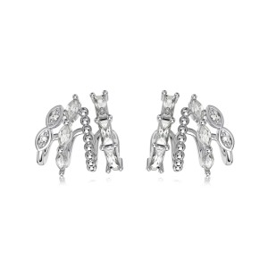 Unique Layers Zirconia Stud Earring 40200448