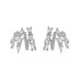 Unique Layers Zirconia Stud Earring 40200448