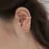 Three Rows Geometric Stud Earring 40200449