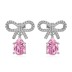 Waterdrop Bow Zirconia Party Stud Earring 40200503