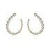 U Shape Zirconia Geometric Stud Earring 40200508
