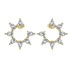 Waterdrop Zirconia Flower Stud Earring 40200511